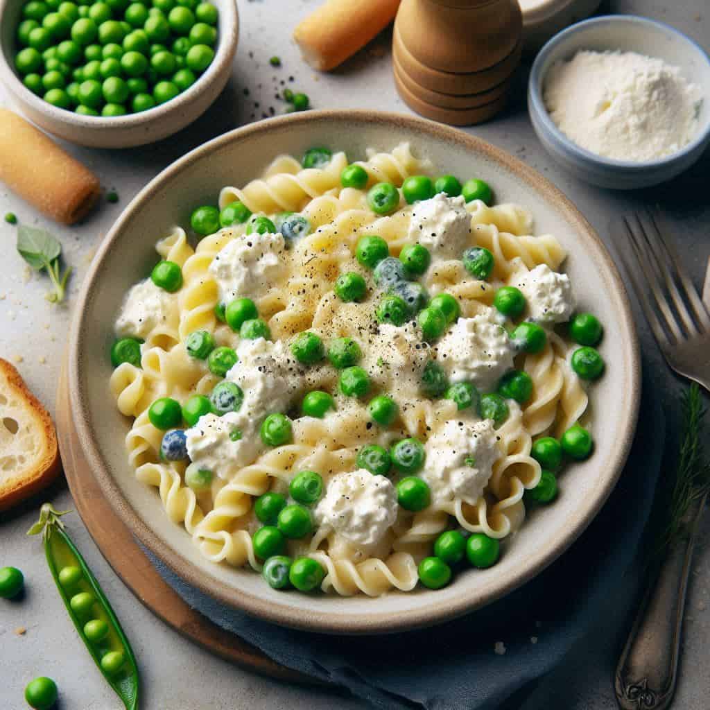 Pasta e piselli cremosa: la rivincita della semplicità - Ricetteinallegria Pasta e piselli cremosa: la rivincita della semplicità