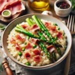 Risotto asparagi e speck: un capolavoro cremoso e croccante!