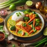 Salmone al curry e latte di cocco spassoso