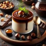 Panna cotta cioccolato nocciola caramello salato