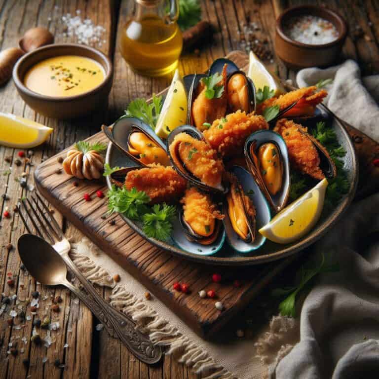 Cozze fritte super scintillanti