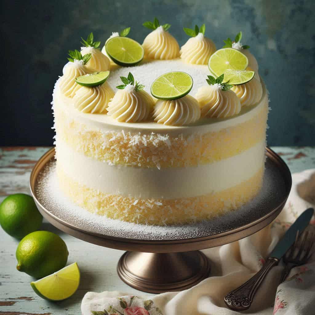Torta soffice cocco e lime - Ricetteinallegria Torta soffice cocco e lime