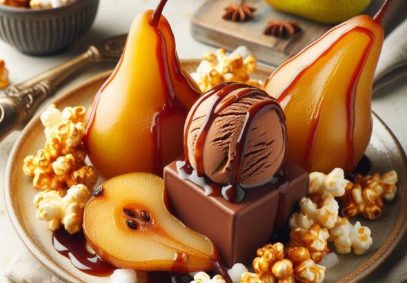 Pere e cioccolato al caramello pazzi