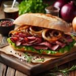 Panino con Roast Beef spettacolare