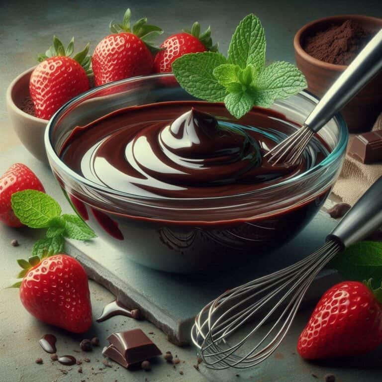 Glassa a specchio al cioccolato