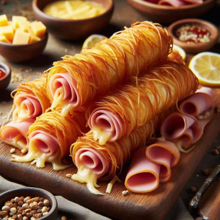 Involtini pancarrè prosciutto e formaggio filanti