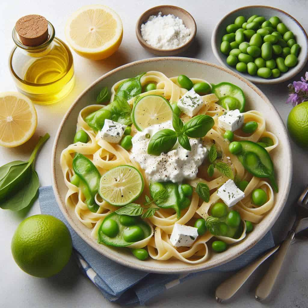 Pasta cremosa con le fave - Ricetteinallegria Pasta cremosa con le fave