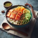 Bowl salmone vaporoso