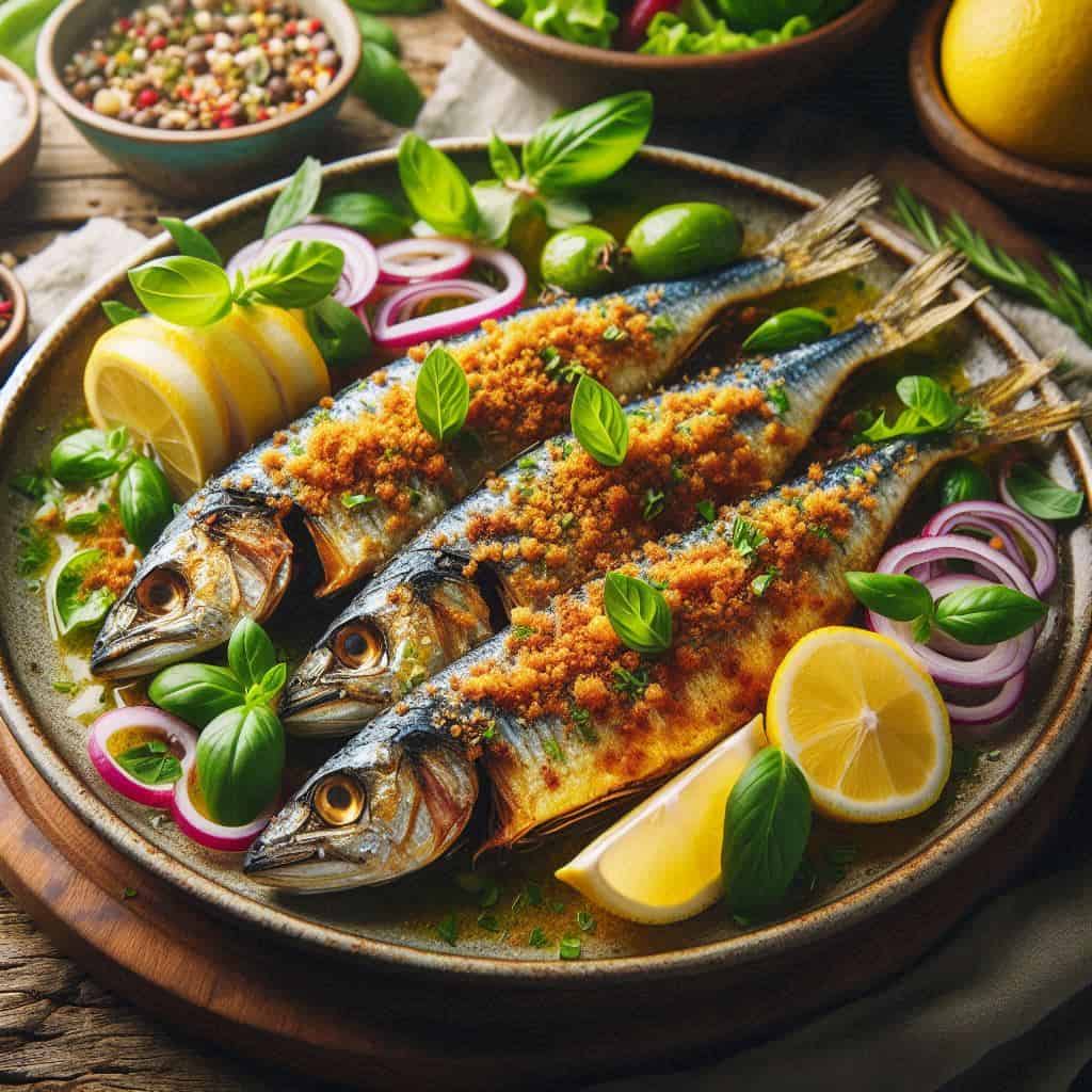 Sarde al forno croccanti - Ricetteinallegria Sarde al forno croccanti
