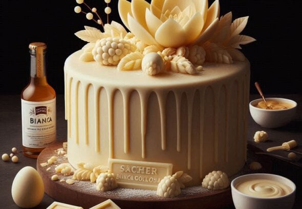 Sacher Bianca golosa e un capolavoro di cioccolato bianco