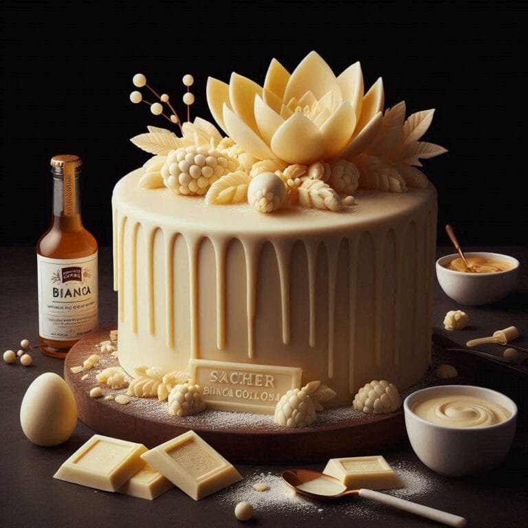 Sacher Bianca golosa e un capolavoro di cioccolato bianco