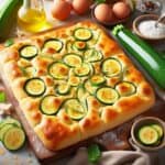 Focaccia con zucchine supermorbidissima
