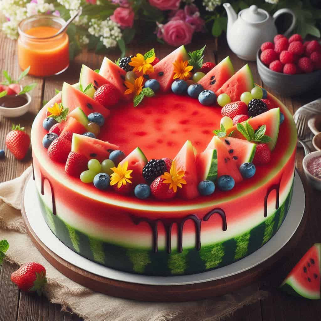 Cheesecake all'anguria splash - Ricetteinallegria Cheesecake all'anguria splash
