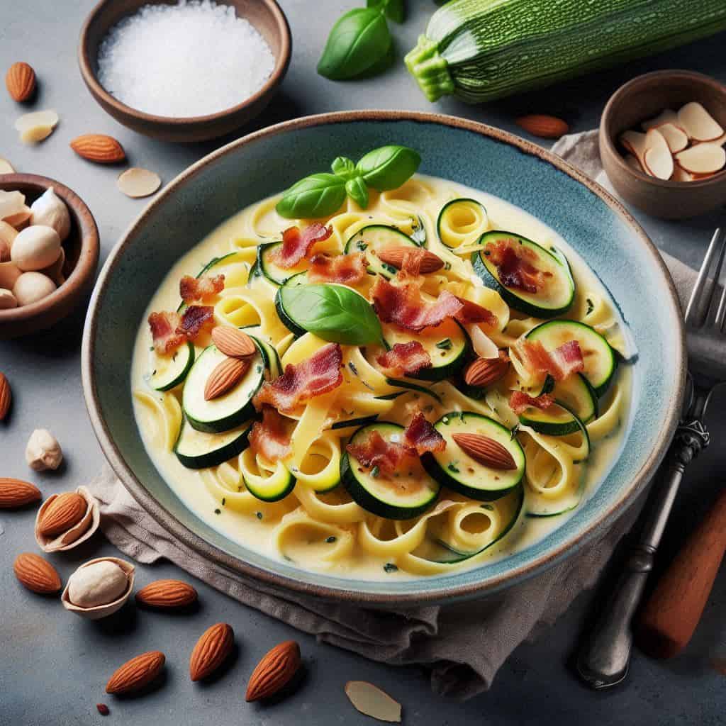 Pasta speck e zucchine pazza - Ricetteinallegria Pasta speck e zucchine pazza