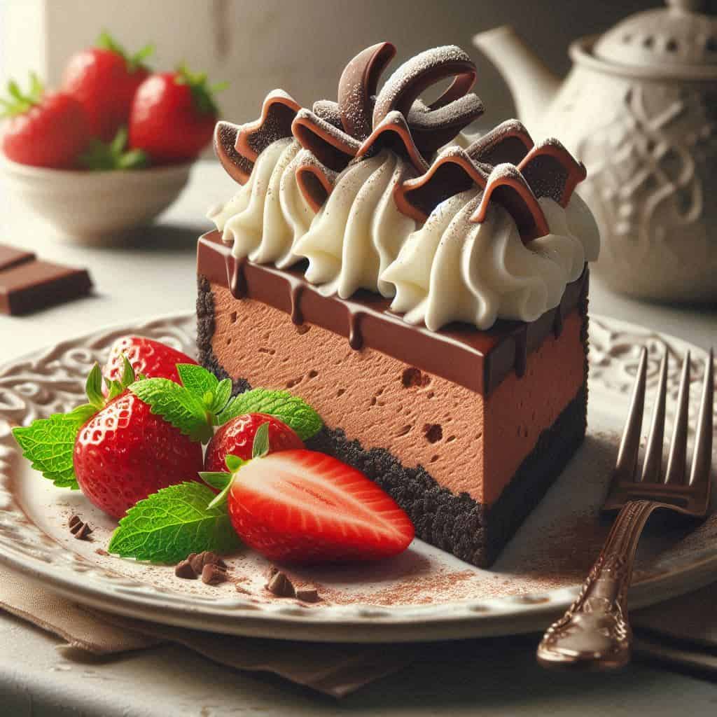 Super Cheesecake al Cioccolato - Ricetteinallegria Super Cheesecake al Cioccolato