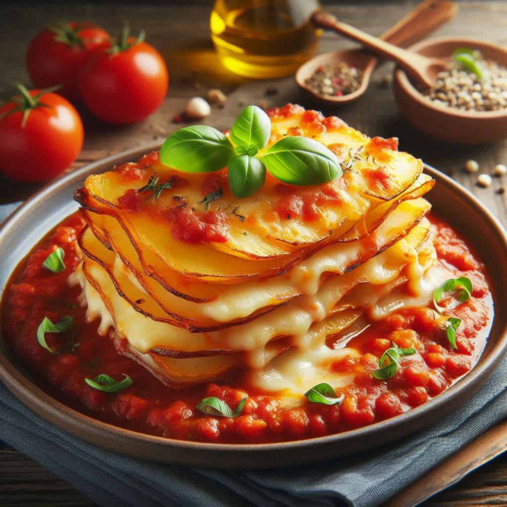 Parmigiana di patate spettacolo - Ricetteinallegria Parmigiana di patate spettacolo