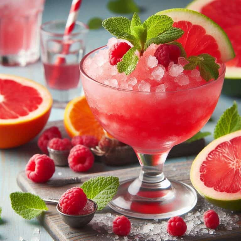 Granita all' anguria fragoline e vodka
