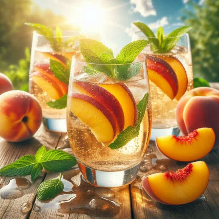 Bicchierini di pesche al Dolcetto
