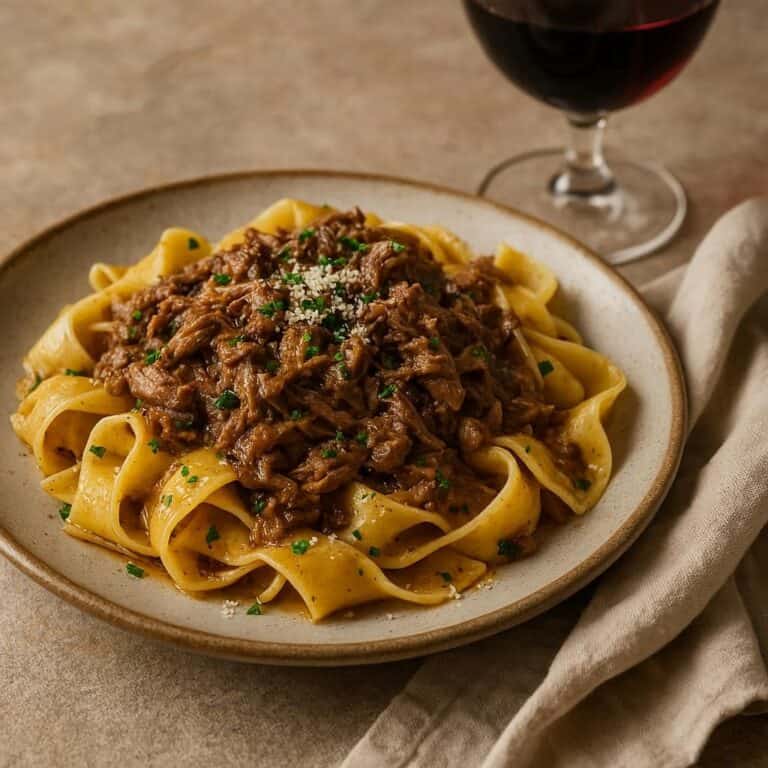 Pappardelle al ragù d'anatra