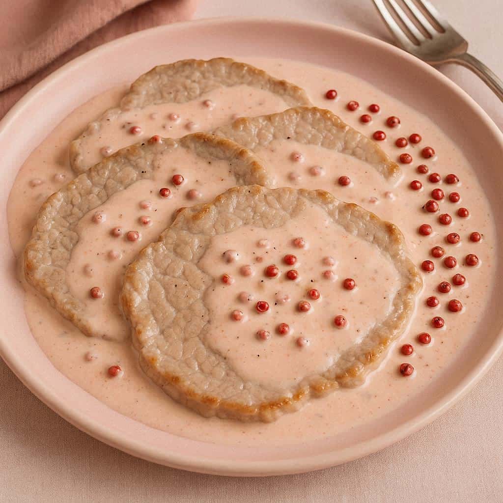 Scaloppine in rosa cremose - Ricetteinallegria Scaloppine in rosa cremose