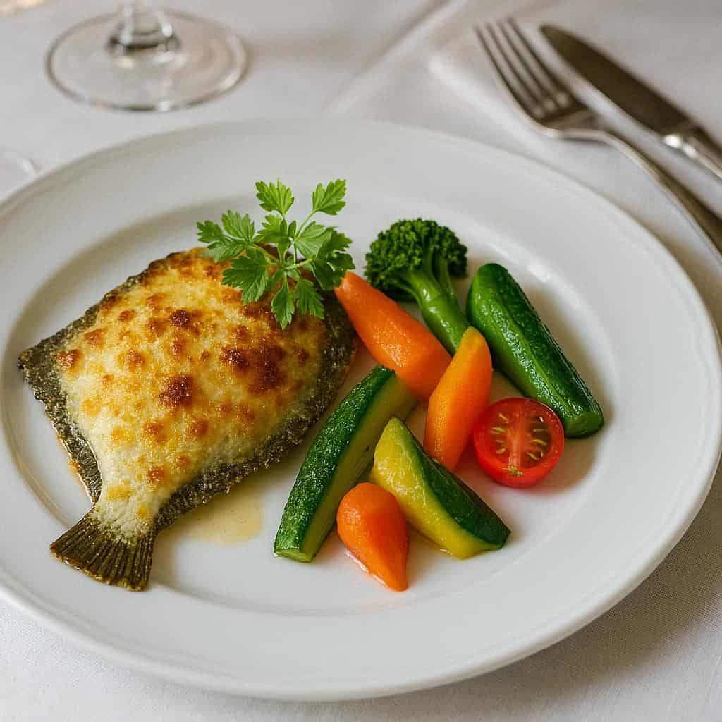 Rombo gratinato con verdure - Ricetteinallegria Rombo gratinato con verdure