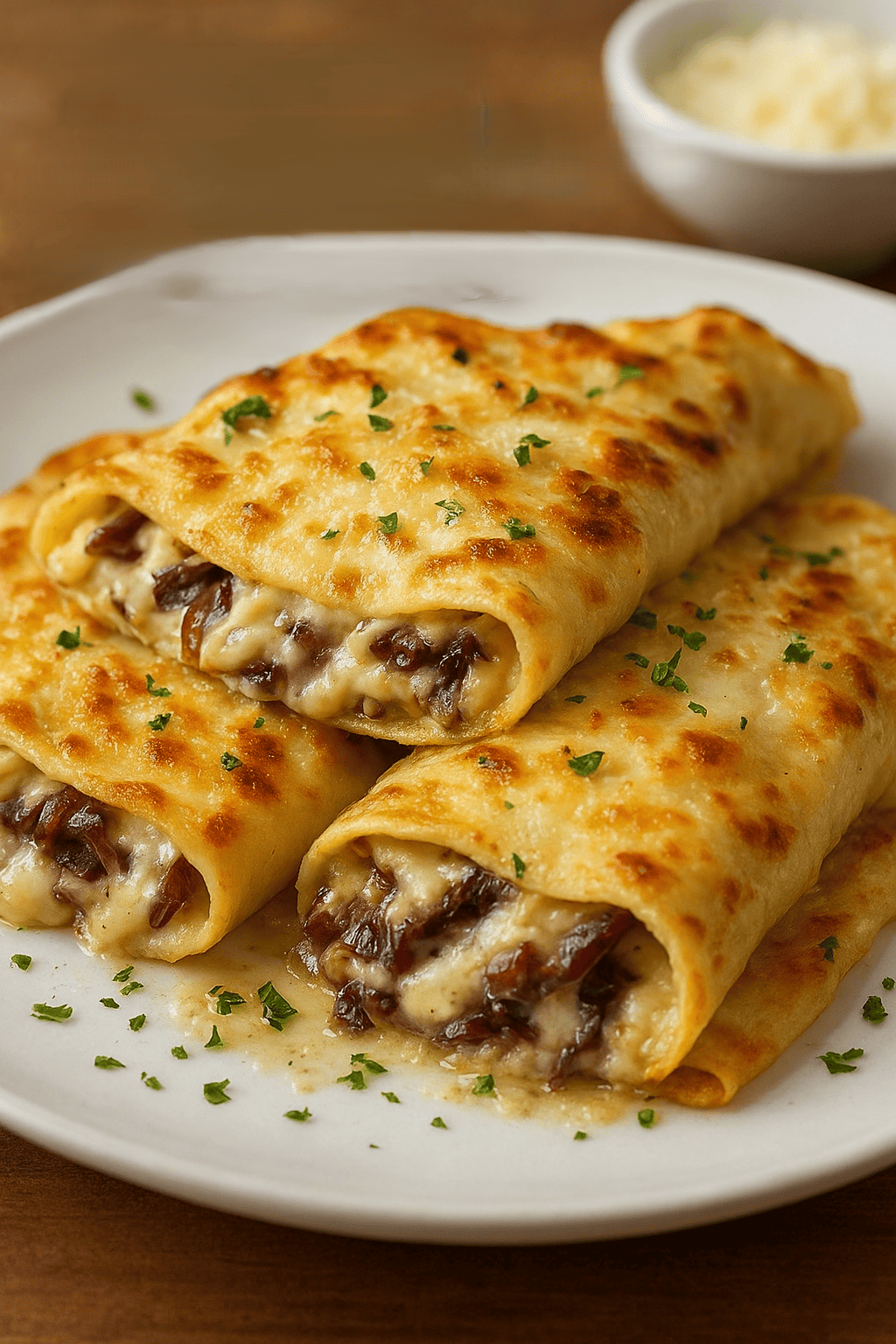 Crespelle gorgonzola e radicchio