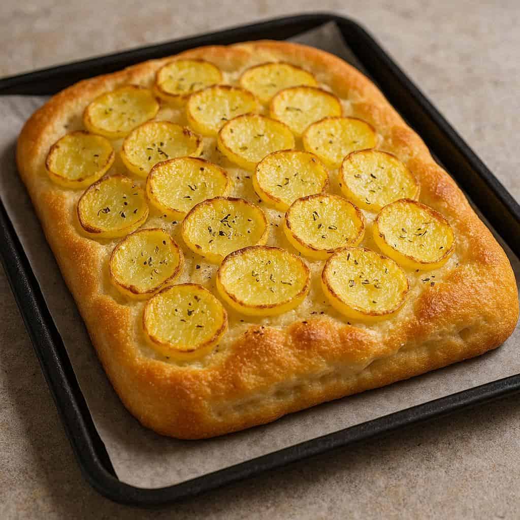 Focaccia con patate: facile e veloce - Ricetteinallegria Focaccia con patate: facile e veloce